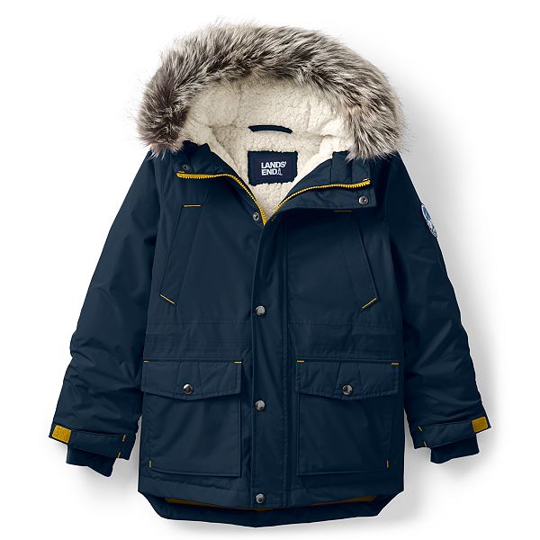Kids 7 Lands End Expedition Down Winter Parka In Regular Husky