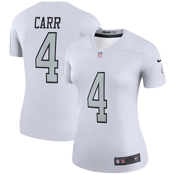 Women's Nike Derek Carr White Las Vegas Raiders Color Rush Legend Jersey