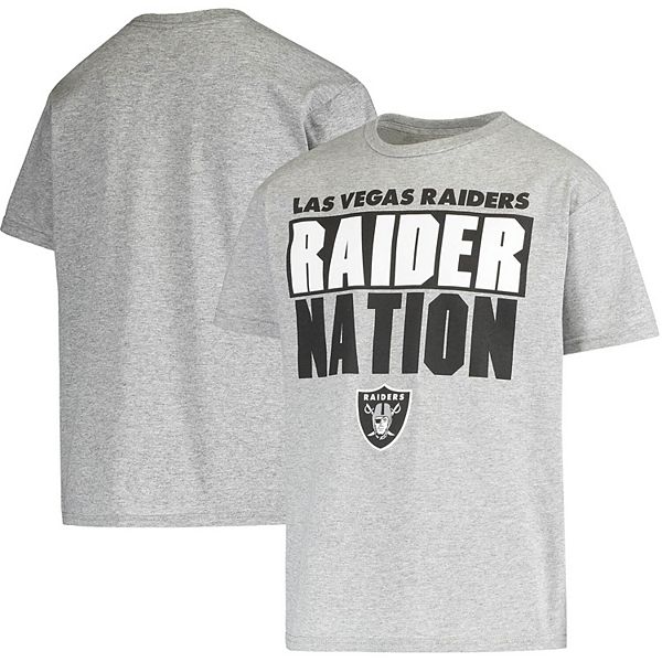 ‘47 Men's Las Vegas Raiders Arch Franklin Grey T-Shirt