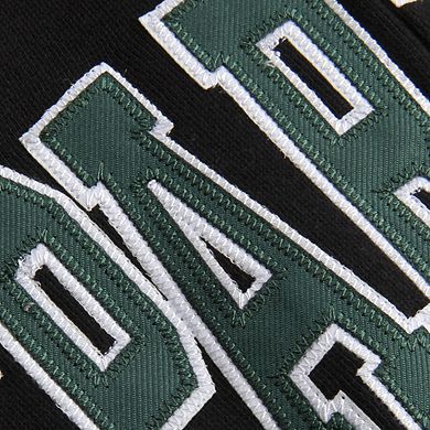Women's Stadium Athletic Black Michigan State Spartans Arched Name Full-Zip Hoodie