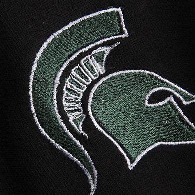 Women's Stadium Athletic Black Michigan State Spartans Arched Name Full-Zip Hoodie