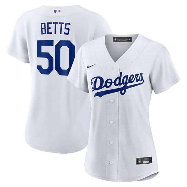 Nike Youth 4-7 Replica Los Angeles Dodgers Mookie Betts #50 White Jersey