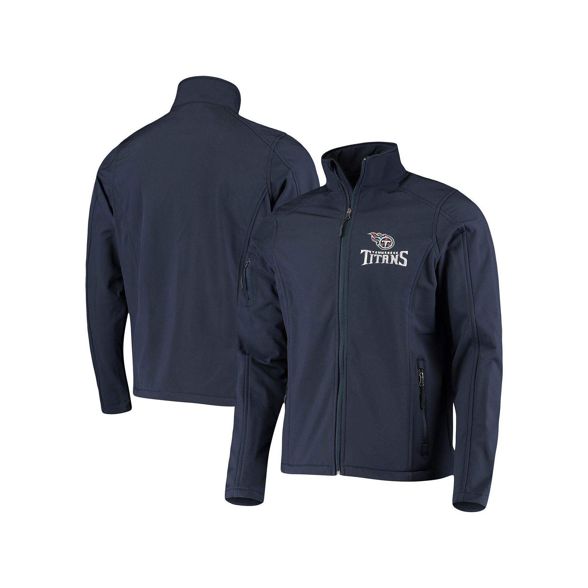 Mens Dunbrooke Navy Tennessee Titans Sonoma Softshell Full-Zip Jacket, Siz
