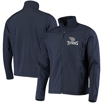Men's Dunbrooke Navy Tennessee Titans Sonoma Softshell Full-Zip Jacket
