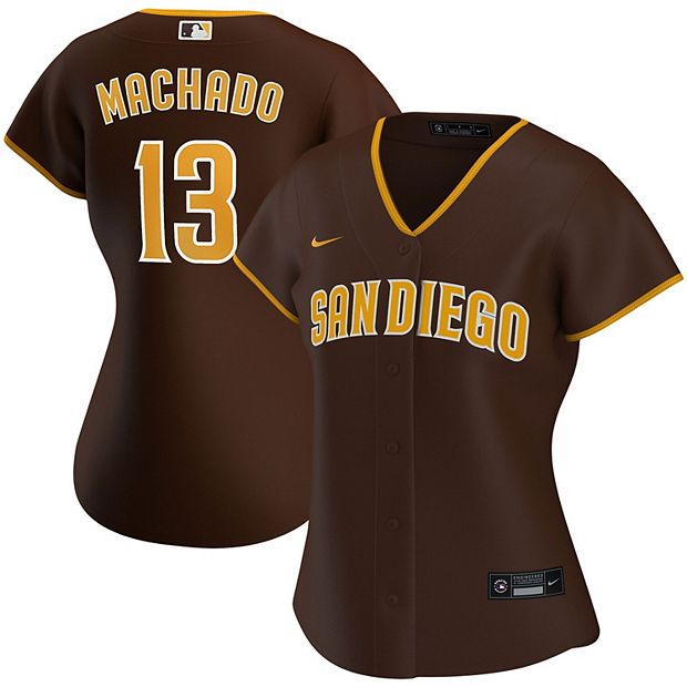 Women's Nike Manny Machado Brown San Diego Padres Road Replica Player Jersey