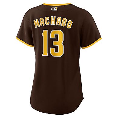 Women's Nike Manny Machado Brown San Diego Padres Road Replica Player Jersey