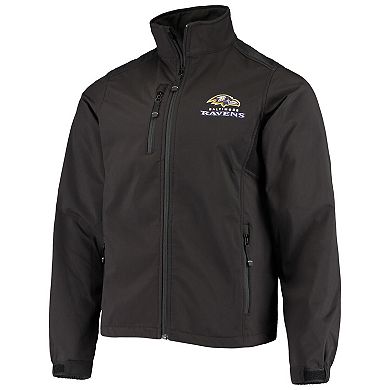 Men's Dunbrooke Black Baltimore Ravens Circle Softshell Fleece Full-Zip Jacket