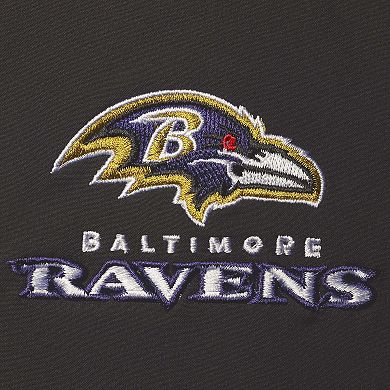 Men's Dunbrooke Black Baltimore Ravens Circle Softshell Fleece Full-Zip Jacket