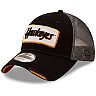 Men's New Era Black Iowa Hawkeyes Frayed Patch 9TWENTY Trucker Adjustable Hat