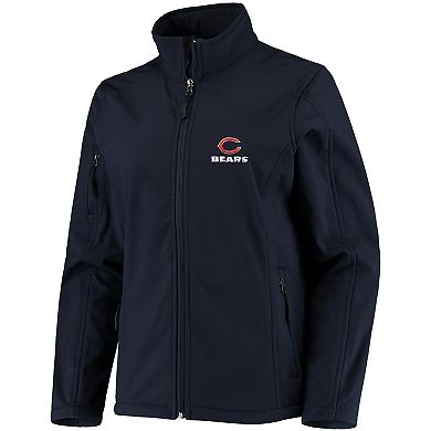 Women's Navy Chicago Bears Full-Zip Sonoma Softshell Jacket