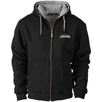 Men's Dunbrooke Black Jacksonville Jaguars Craftsman Thermal-Lined Full-Zip Hoodie