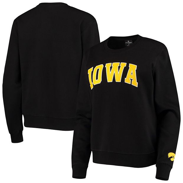 Women s Colosseum Black Iowa Hawkeyes Campanile Pullover Sweatshirt