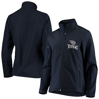 Women's Navy Tennessee Titans Full-Zip Sonoma Softshell Jacket