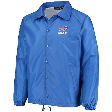 Men's Royal Buffalo Bills Coaches Classic Raglan Full-Snap Windbreaker Jacket