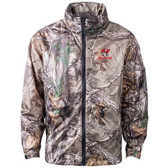 Men's Dunbrooke Realtree Camo Tampa Bay Buccaneers Circle Sportsman Waterproof Packable Full-Zip Jacket