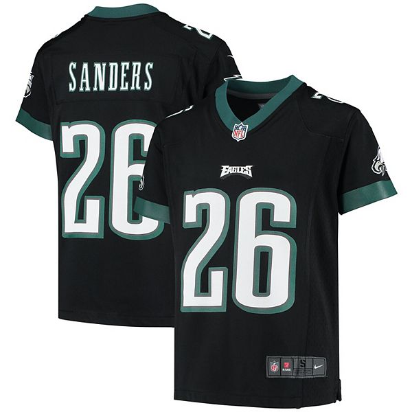 Youth Nike Miles Sanders Olive Philadelphia Eagles 2021 Salute To Service  Game Jersey