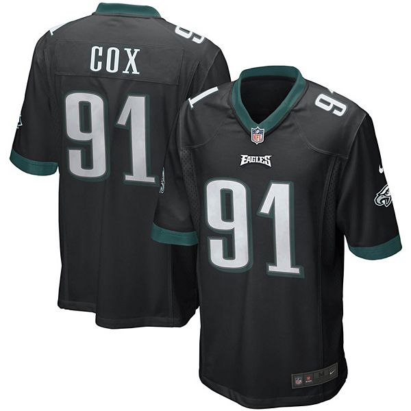 FLETCHER COX PHILADELPHIA EAGLES SIGNED CUSTOM BLACK JERSEY JSA WITNESS COA