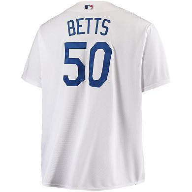 Men's Mookie Betts White Los Angeles Dodgers Big & Tall Replica Player Jersey