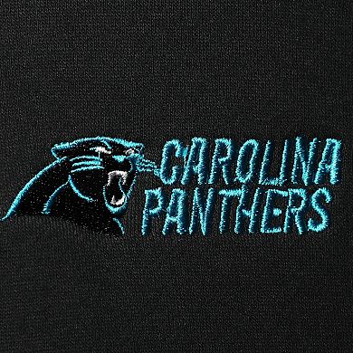 Men's Dunbrooke Black Carolina Panthers Craftsman Thermal-Lined Full-Zip Hoodie
