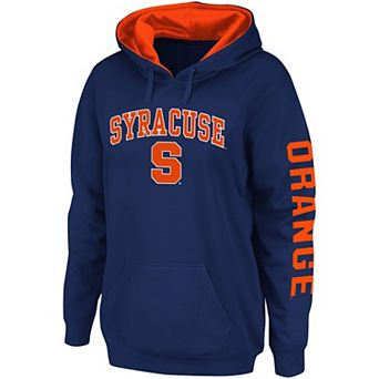 Women's Colosseum Navy Syracuse Orange Loud and Proud Pullover Hoodie