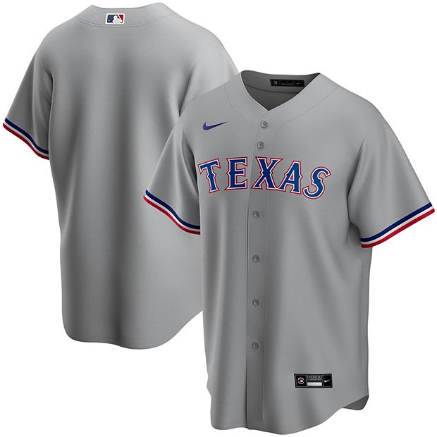 Texas Rangers Gray Road Authentic Jersey by Nike