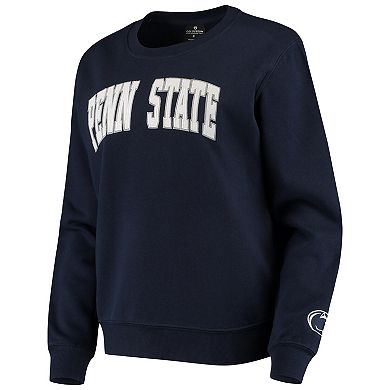Women's Colosseum Navy Penn State Nittany Lions Campanile Pullover Sweatshirt