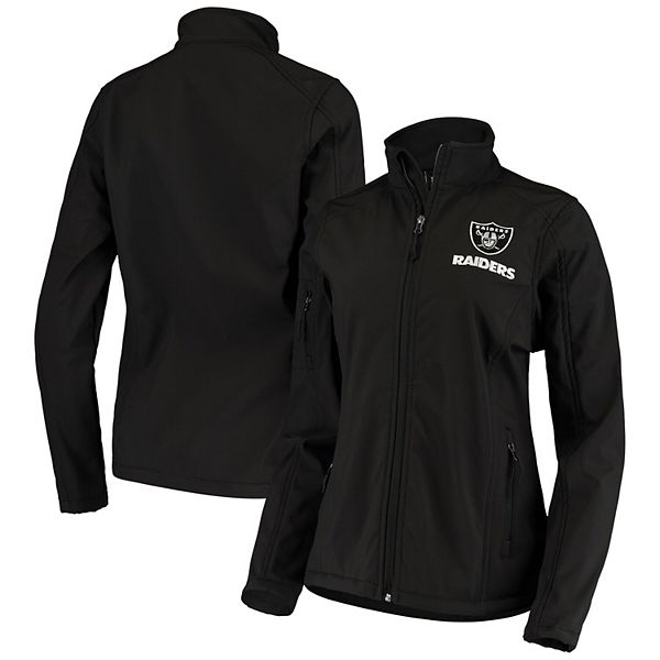 Women's Black Las Vegas Raiders Full-Zip Sonoma Softshell Jacket