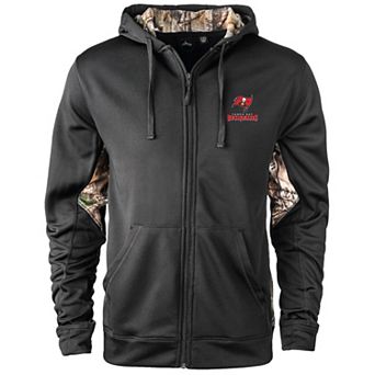Men's Black/Realtree Camo Tampa Bay Buccaneers Decoy Tech Fleece Full-Zip Jacket