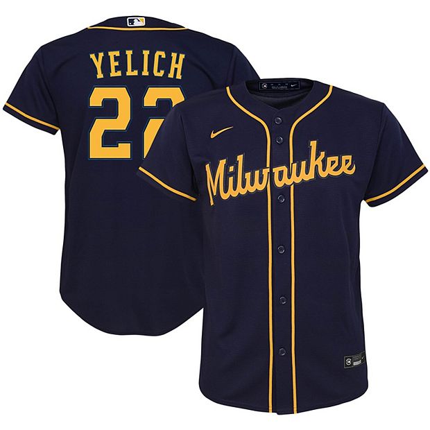 Milwaukee Brewers Nike Official Replica Home Jersey - Youth