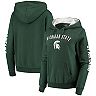 Women's Colosseum Green Michigan State Spartans Loud and Proud Pullover Hoodie