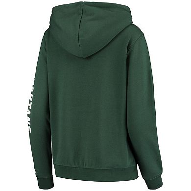 Women's Colosseum Green Michigan State Spartans Loud and Proud Pullover Hoodie