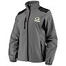 Women's Dunbrooke Gray Green Bay Packers Softshell Fleece Full-Zip Jacket