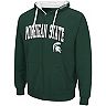 Men's Colosseum Green Michigan State Spartans Big & Tall Full-Zip Hoodie