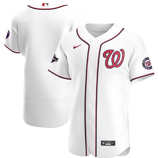 Men's Nike White Washington Nationals 2019 World Series Champions Home  Authentic Team Jersey