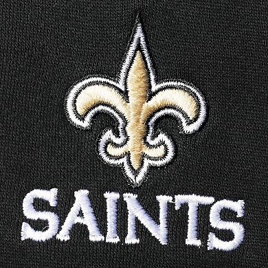 Men's Dunbrooke Black New Orleans Saints Craftsman Thermal-Lined Full-Zip Hoodie