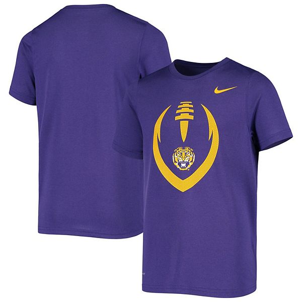 Men's Nike Purple LSU Tigers Baseball Plate Performance T-Shirt