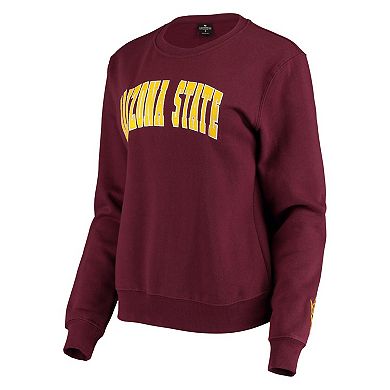 Women's Colosseum Maroon Arizona State Sun Devils Campanile Pullover Sweatshirt