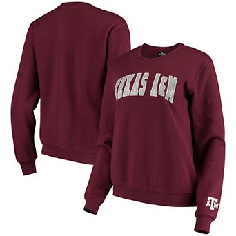 Women's Colosseum Maroon Texas A&M Aggies Campanile Pullover Sweatshirt