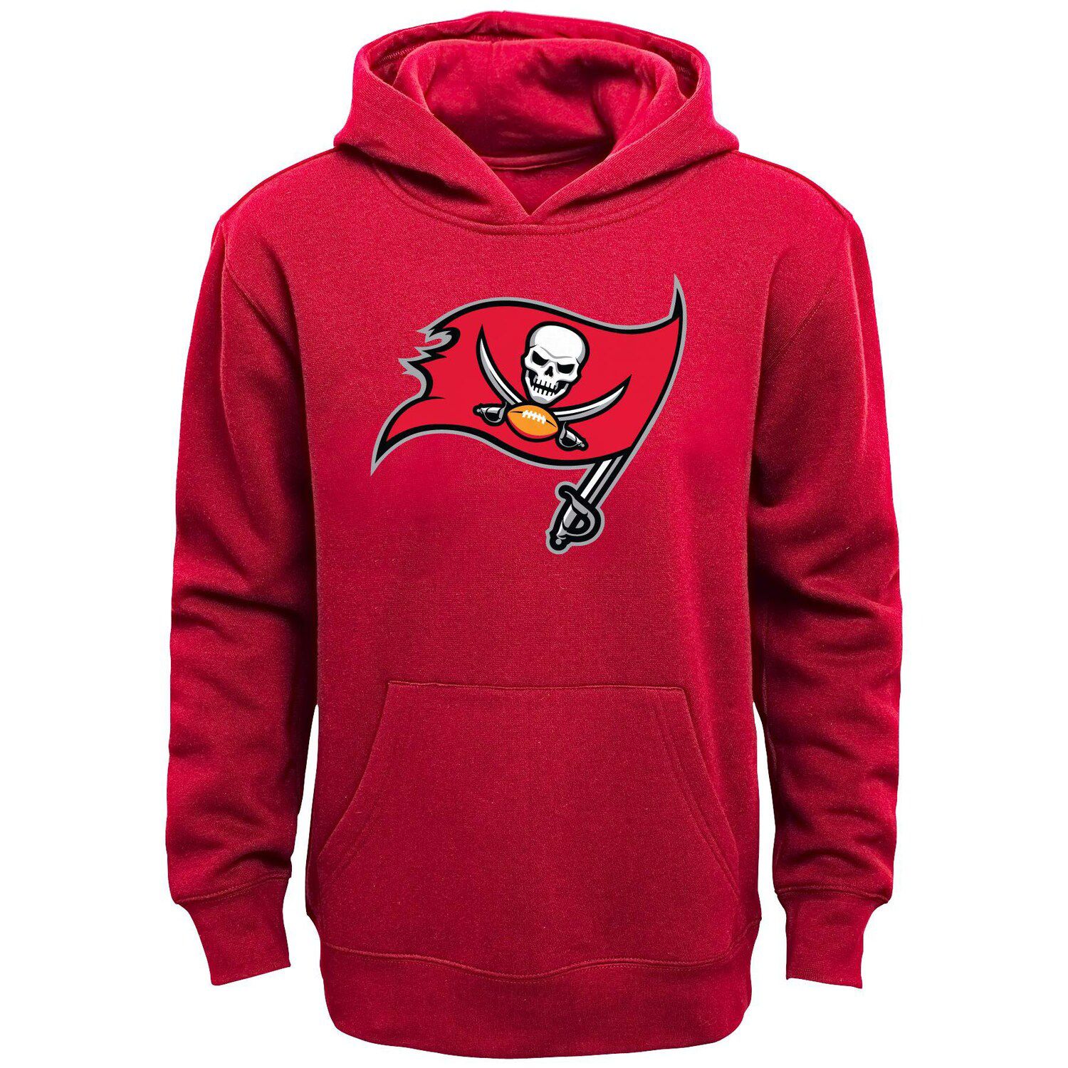 Tom Brady Tampa Bay Buccaneers Youth Mainliner Player Name & Number Fleece  Pullover Hoodie - Red