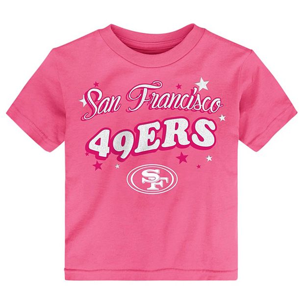 San Francisco 49ers Women's Crewneck Crop Top T-shirt Short Sleeve Tee  Outwear