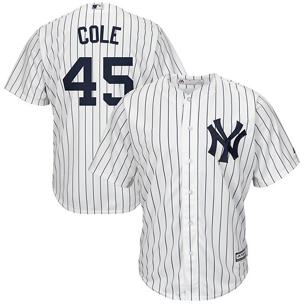 Men's Gerrit Cole White/Navy New York Yankees Big & Tall Replica Player  Jersey