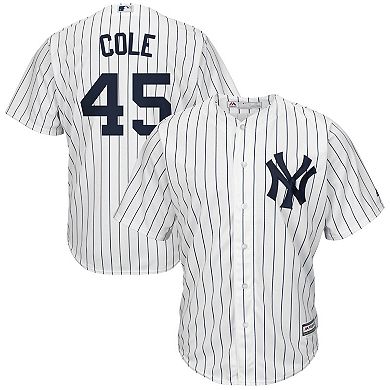 Men's Gerrit Cole White/Navy New York Yankees Big & Tall Replica Player Jersey