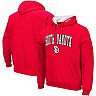 Men's Colosseum Red South Dakota Coyotes Arch & Logo 2.0 Pullover Hoodie