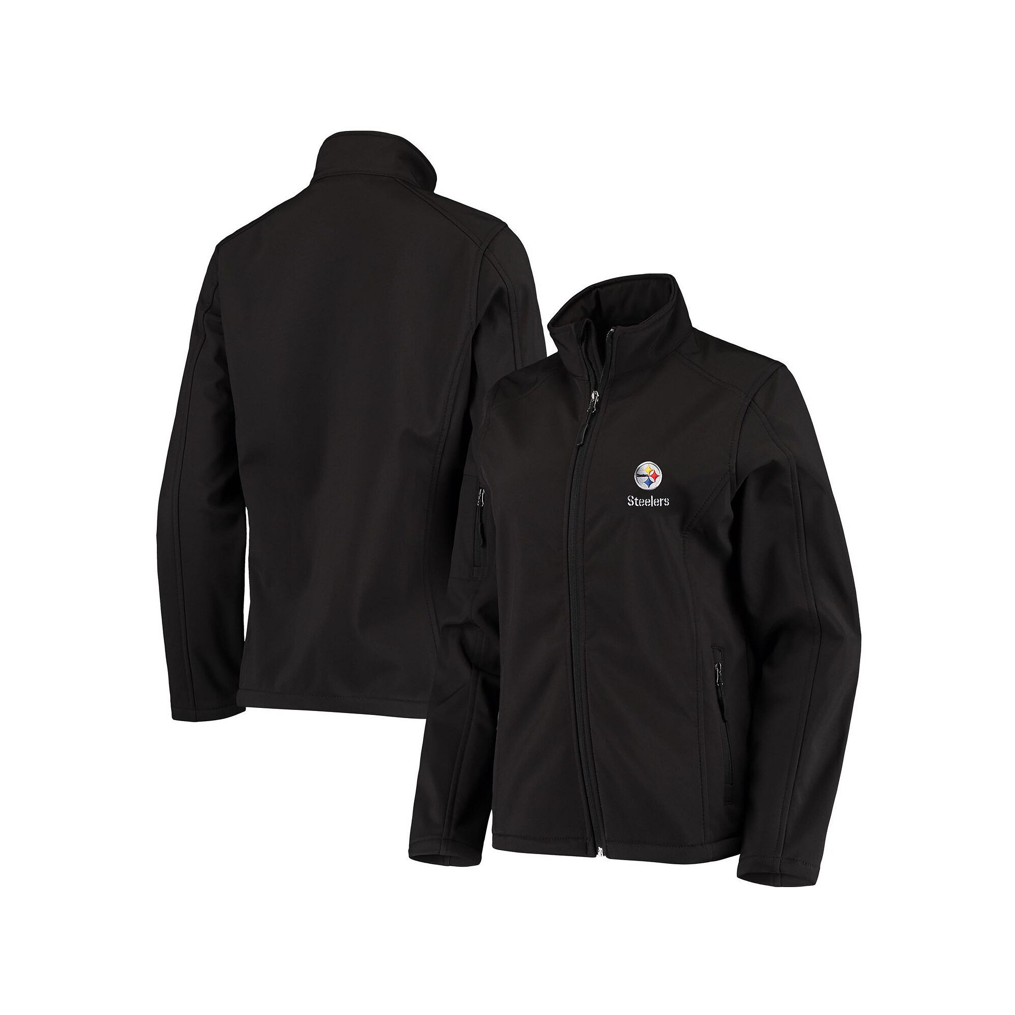 Womens Black Pittsburgh Steelers Full-Zip Sonoma Softshell Jacket, Size: S