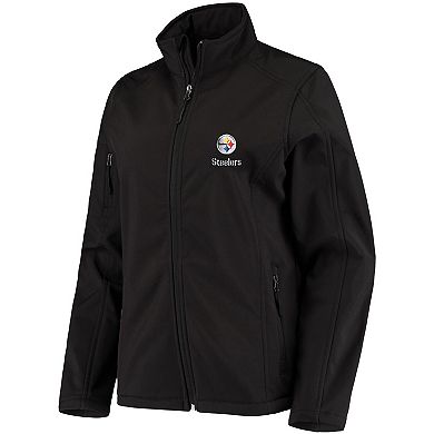 Women's Black Pittsburgh Steelers Full-Zip Sonoma Softshell Jacket