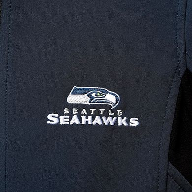 Women's Dunbrooke Navy Seattle Seahawks Softshell Fleece Full-Zip Jacket