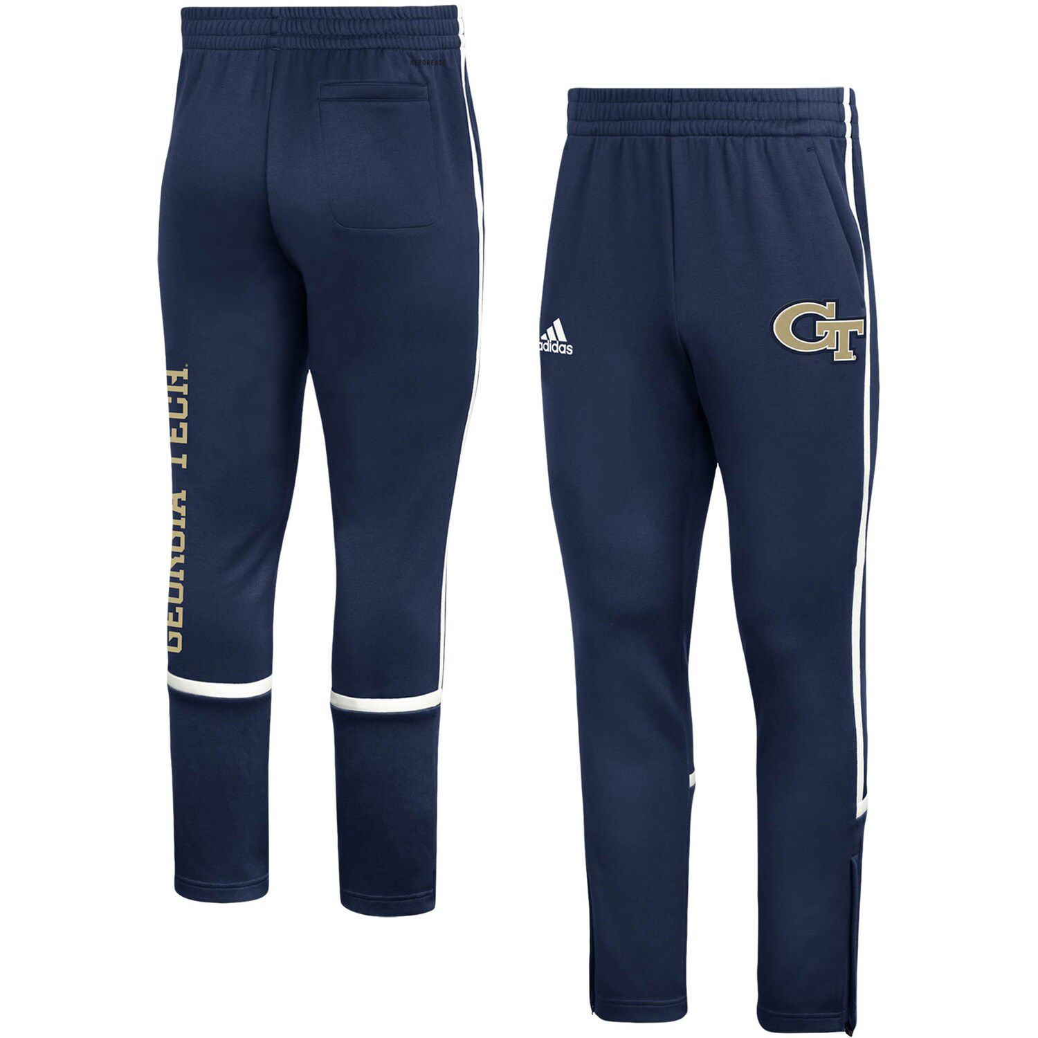 navy warm up pants