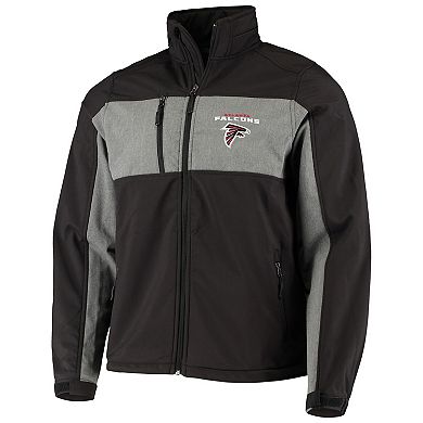 Men's Dunbrooke Black Atlanta Falcons Circle Zephyr Softshell Full-Zip Jacket