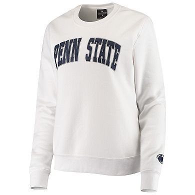 Women's Colosseum White Penn State Nittany Lions Campanile Pullover Sweatshirt