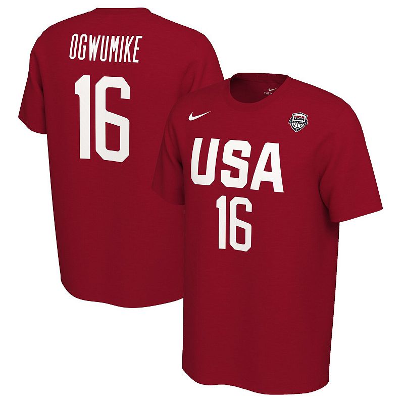 UPC 696869802765 product image for Men's Nike Nneka Ogwumike Red Women's USA Basketball Name & Number T-Shirt, Size | upcitemdb.com